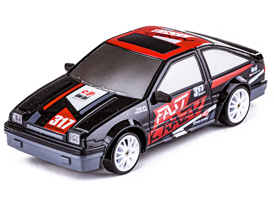 Drift Car, Auto RC Drift 1:24 2.4GHz 4WD BLACK