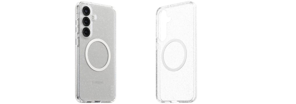 Etui CARE by PanzerGlass Flagship Urban  Combat StarLight White QI do Samsung Galaxy S25+ przezroczysty