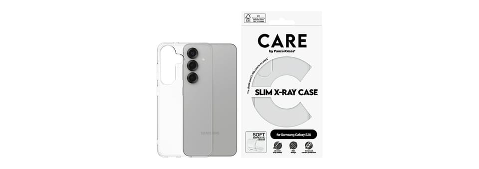Etui CARE by PanzerGlass Fashion X-Ray   do Samsung Galaxy S25 przezroczysty