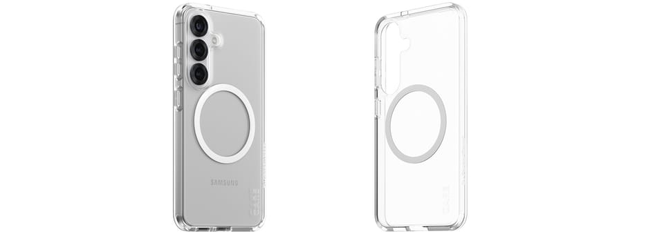 Etui CARE by PanzerGlass Flagship Urban  Combat White QI do Samsung Galaxy S25 przezroczysty