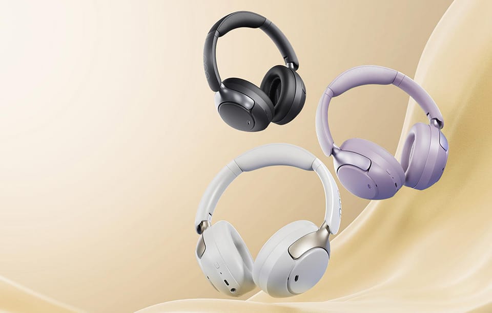 Słuchawki Bezprzewodowe QCY H3 Pro ANC Bluetooth 5.4 Hi-Res 55h Białe