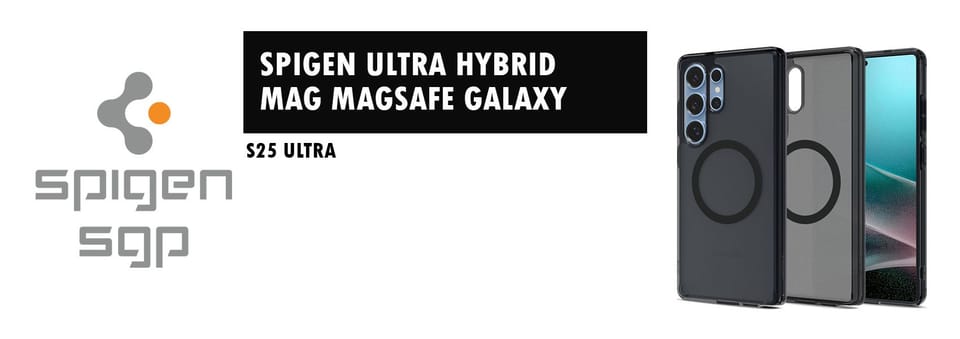 Etui Spigen Ultra Hybrid Mag MagSafe do  Samsung Galaxy S25 Ultra czarny dymny