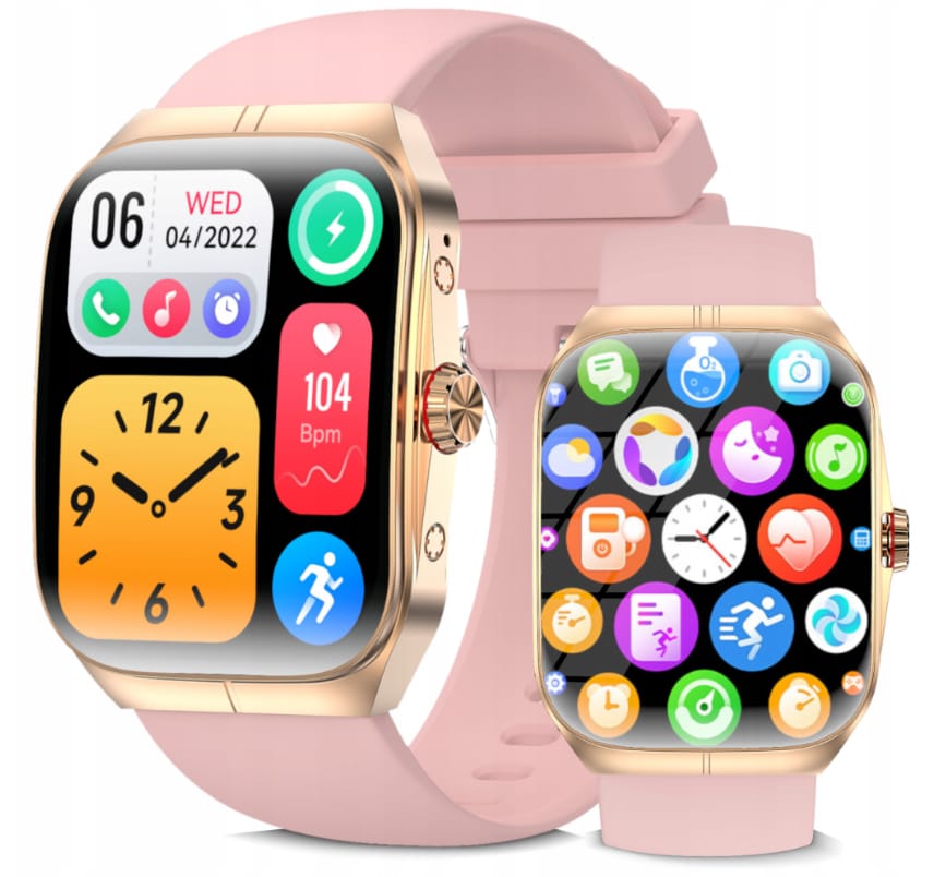 Smartwatch AMOLED Menu PL wodoodporny, multifunkcyjny