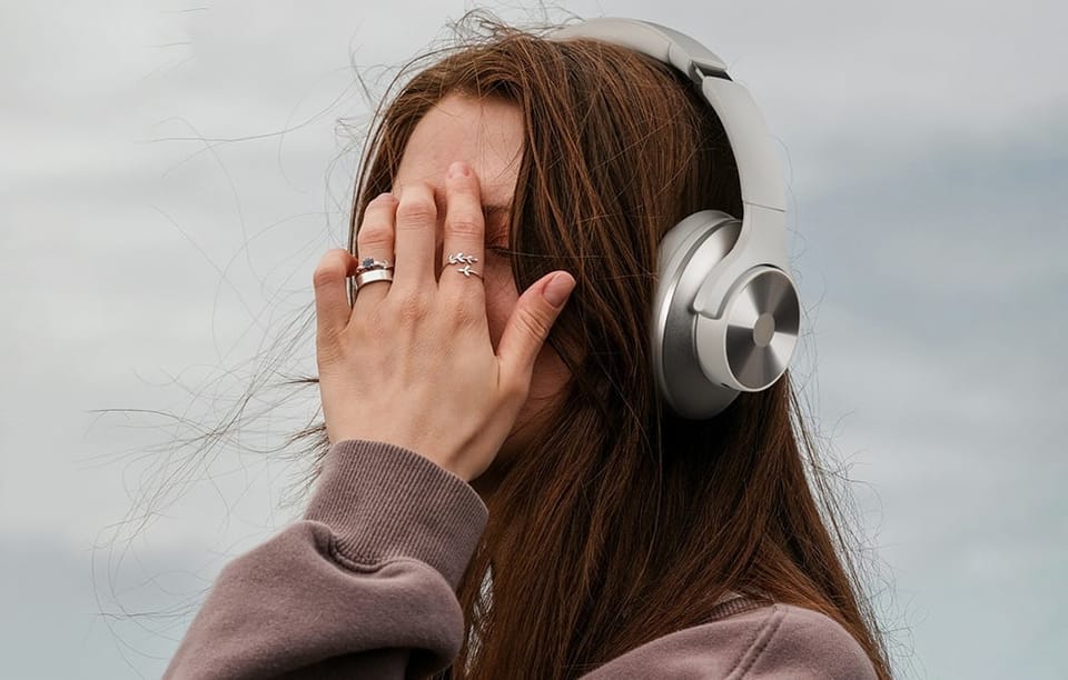 Słuchawki bezprzewodowe OneOdio A10 ANC (białe)