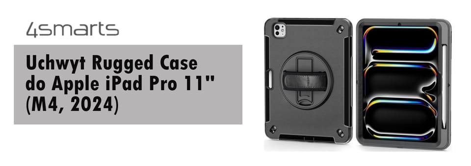 Obudowa z uchwytem 4smarts Rugged Case   Grip do iPad Pro 11" (M4, 2024)