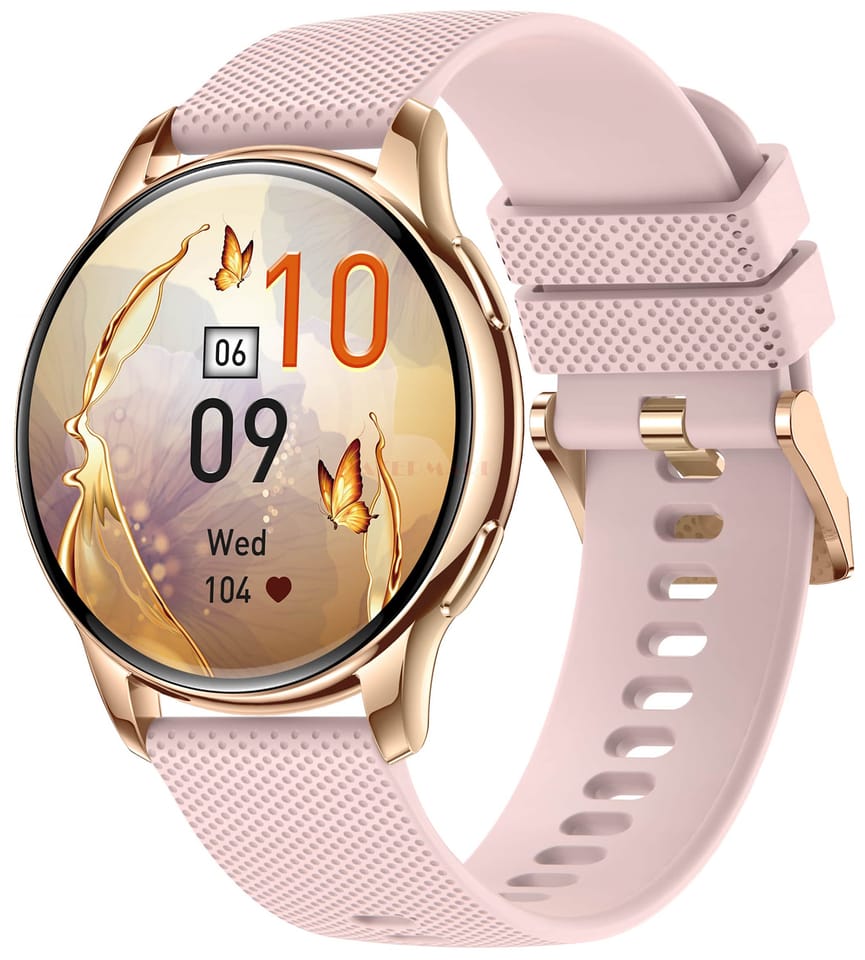 Smartwatch damski Valdus VL39 PRO AMOLED, menu PL, pink