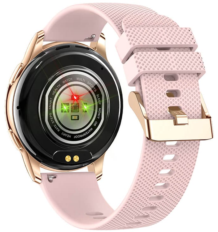 Smartwatch damski Valdus VL39 PRO AMOLED, menu PL, pink