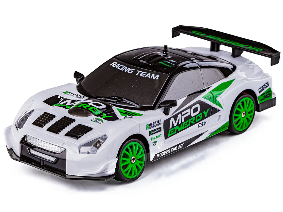 Drift Car, Auto RC Drift 1:24 2.4GHz 4WD WHITE