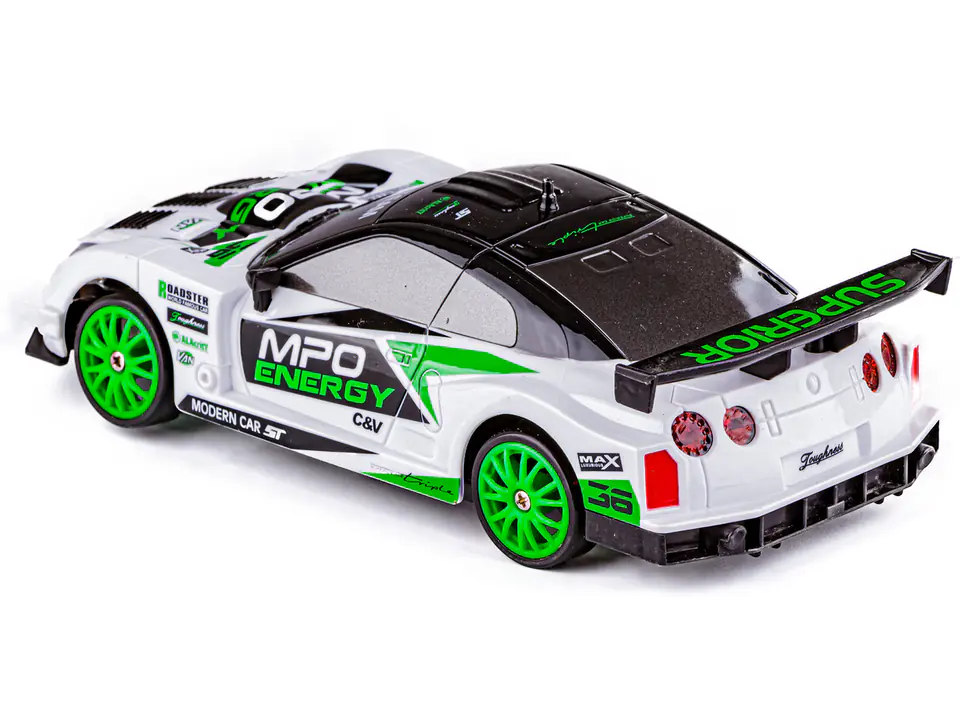 Drift Car, Auto RC Drift 1:24 2.4GHz 4WD WHITE