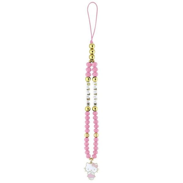 Zawieszka na telefon Hello Kitty Pearls  and Beads Kitty Charm różowy
