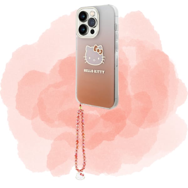 Zawieszka na telefon Hello Kitty Pearls   Kitty Head czerwony