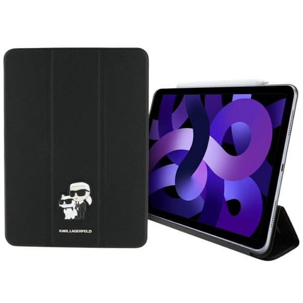 Karl Lagerfeld KLFC11RM24SAKCK iPad Air  11" 2024/2025 Book Cover czarny/black Saffiano Magnetic Karl &Choupette