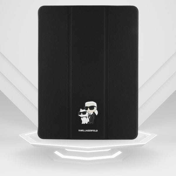 Karl Lagerfeld KLFC13PM24SAKCK iPad Pro  13" 2024 Book Cover czarny/black Saffiano Magnetic Karl &Choupette