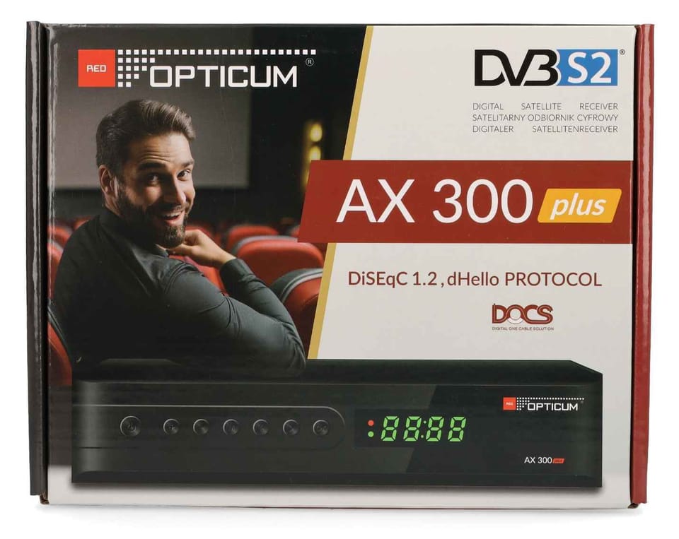 Tuner satelitarny DVB-S/S2 FTA Opticum AX300 Plus