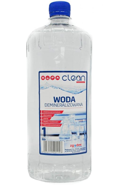 Woda demineralizowana Clean Professional 1 litr