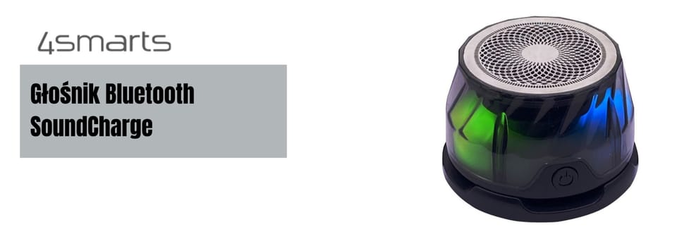 Głośnik Bluetooth 4smarts SoundCharge    kompatybilny z MagSafe czarny