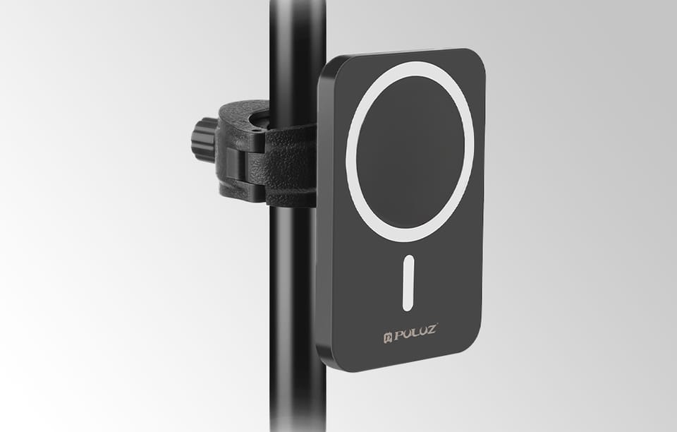 Magnetyczny Uchwyt z Ładowarką Indukcyjną Puluz PU605B 15W Czarny