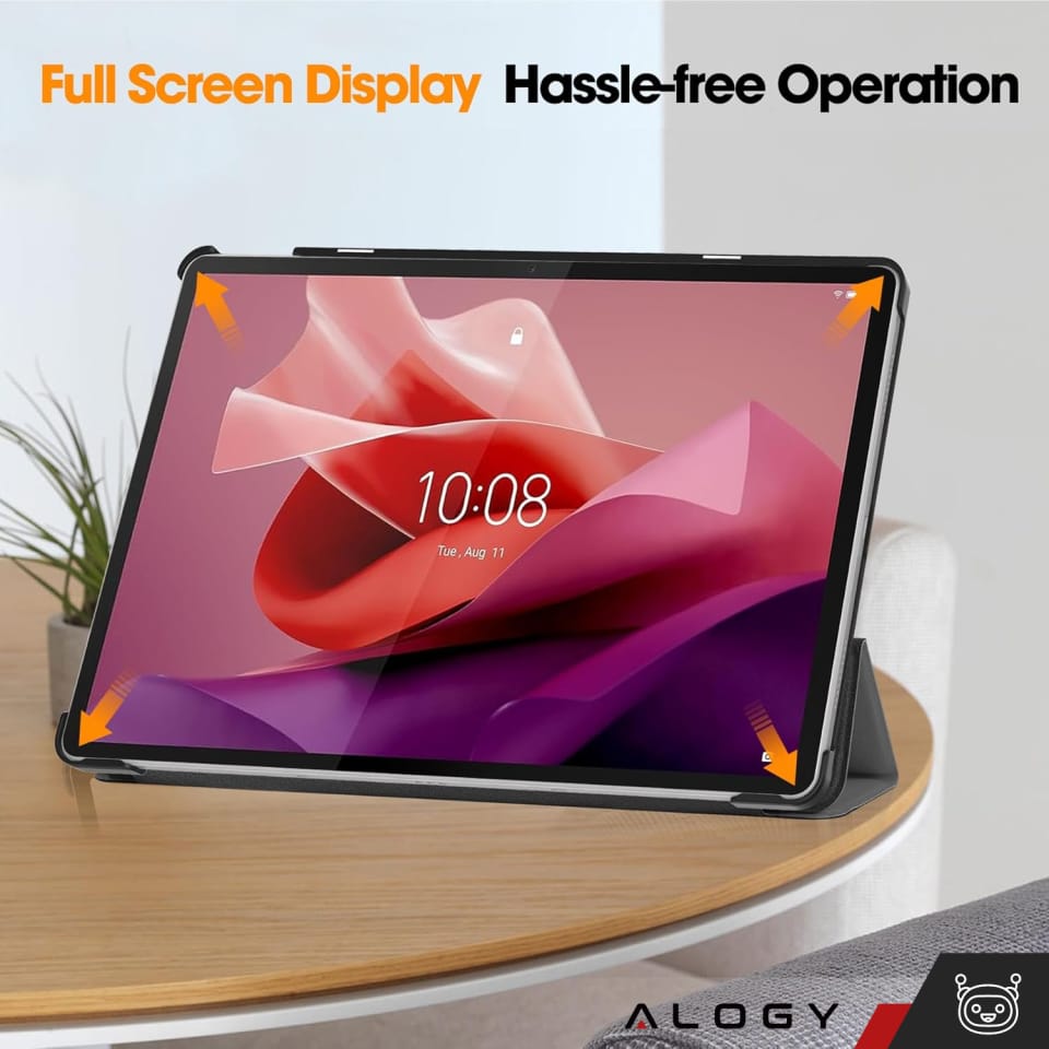 Etui ochronne do Lenovo Tab P12 12.7 TB-370 obudowa na tablet Alogy Book Cover Case Szare