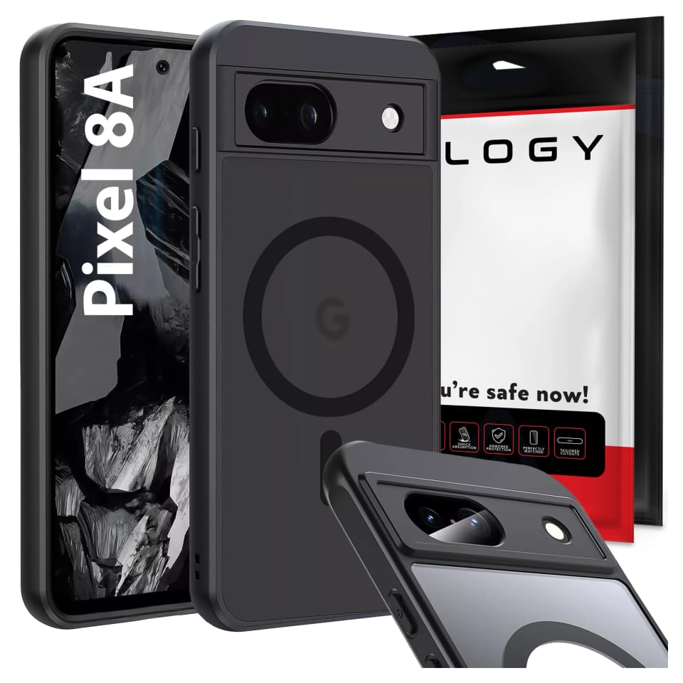 Etui do Google Pixel 8a obudowa Alogy MagSafe Hybrid Matte Case pokrowiec plecki na telefon MagMat matowe Czarne