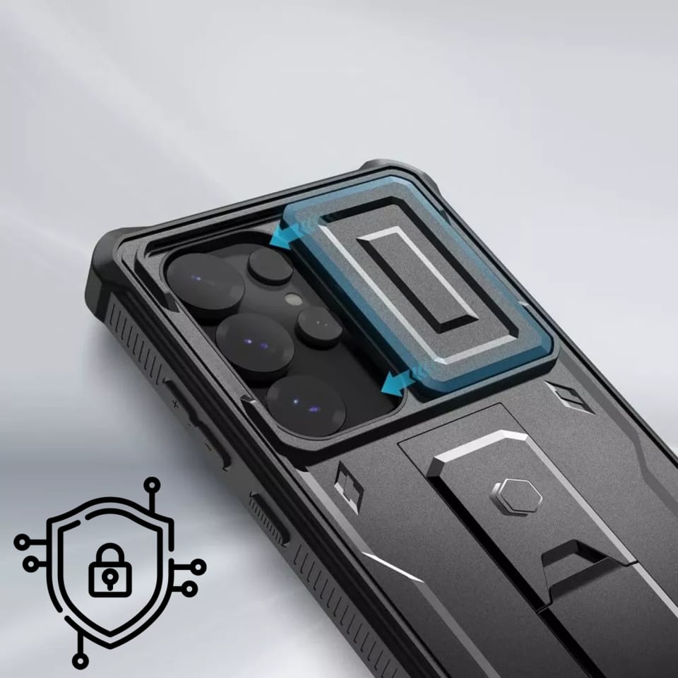 Etui do Samsung Galaxy S25 Ultra obudowa ochronna Tech-Protect Kevlar Cam+ Black