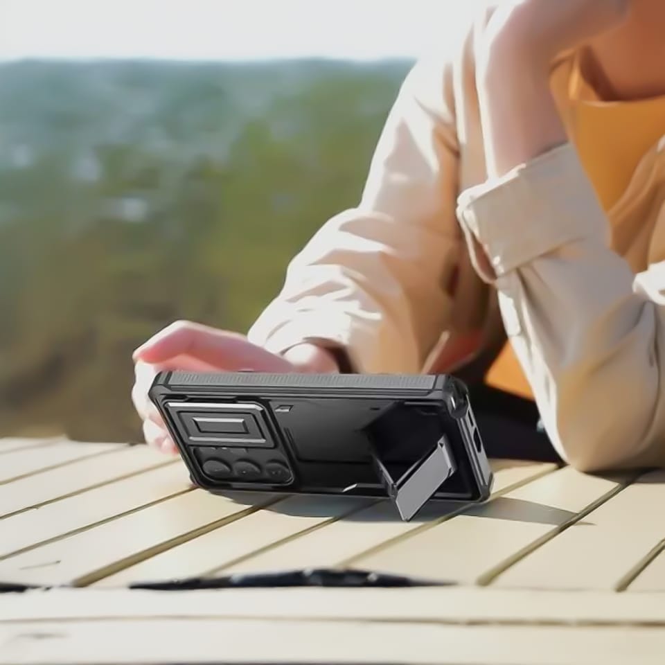 Etui do Samsung Galaxy S25 Ultra obudowa ochronna Tech-Protect Kevlar Cam+ Black