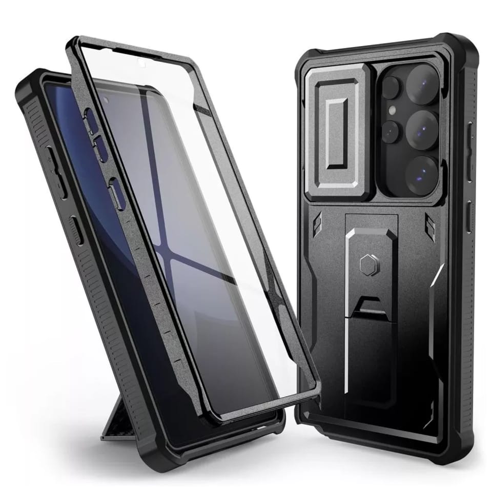 Etui do Samsung Galaxy S25 Ultra obudowa ochronna Tech-Protect Kevlar Cam+ Black