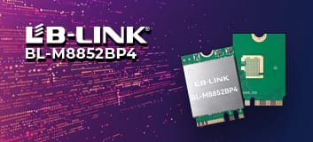 LB-Link BL-M8852BP4, karta sieciowa WiFi 6, M.2, Bluetooth 5.2, dual band 2.4/5 GHz, Realtek RTL8852BE, adapter WiFi do laptopa, szybki internet bezprzewodowy