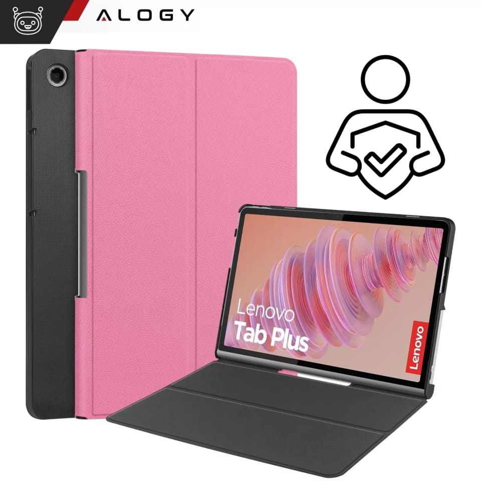 Etui ochronne do Lenovo Tab Plus 11.5" 2024 TB351FU Alogy Book Cover Case obudowa na tablet Różowe