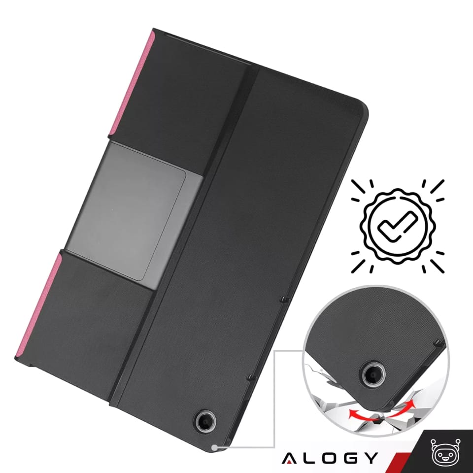 Etui ochronne do Lenovo Tab Plus 11.5" 2024 TB351FU Alogy Book Cover Case obudowa na tablet Różowe