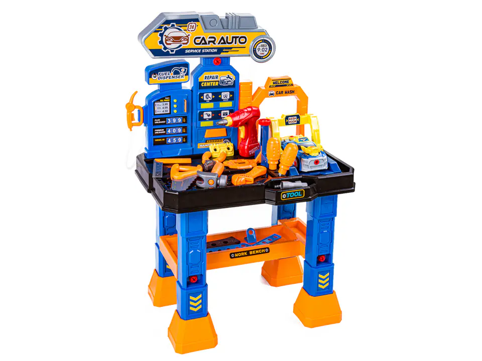 Mechanic's Set, Car Workshop, Table + Tools