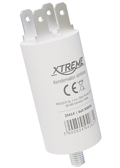 Kondensator silnikowy Xtreme (6uf, 450vac, konektor)