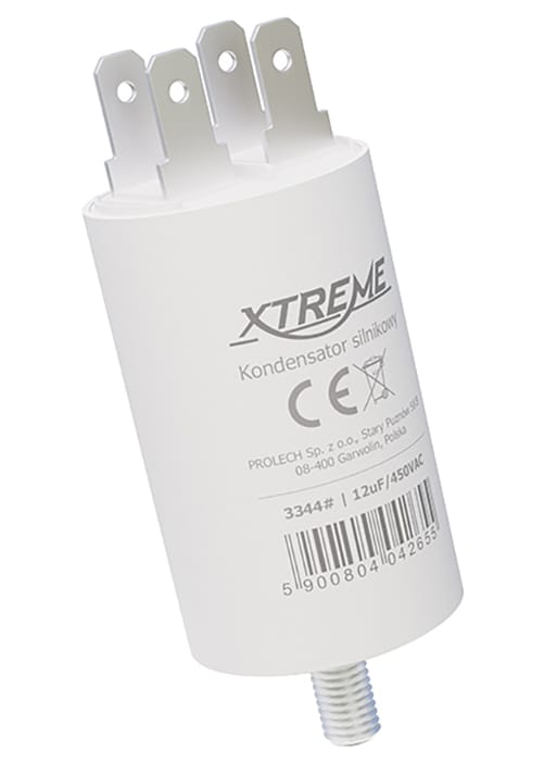 Kondensator silnikowy Xtreme (12uf, 450vac, konektor)