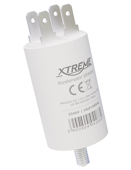 Kondensator silnikowy Xtreme (16uf, 450vac, konektor)