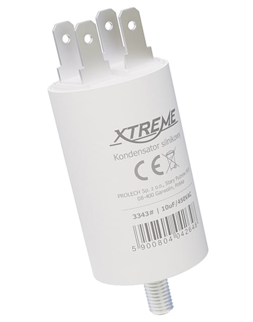 Kondensator silnikowy Xtreme (10uf, 450vac, konektor)