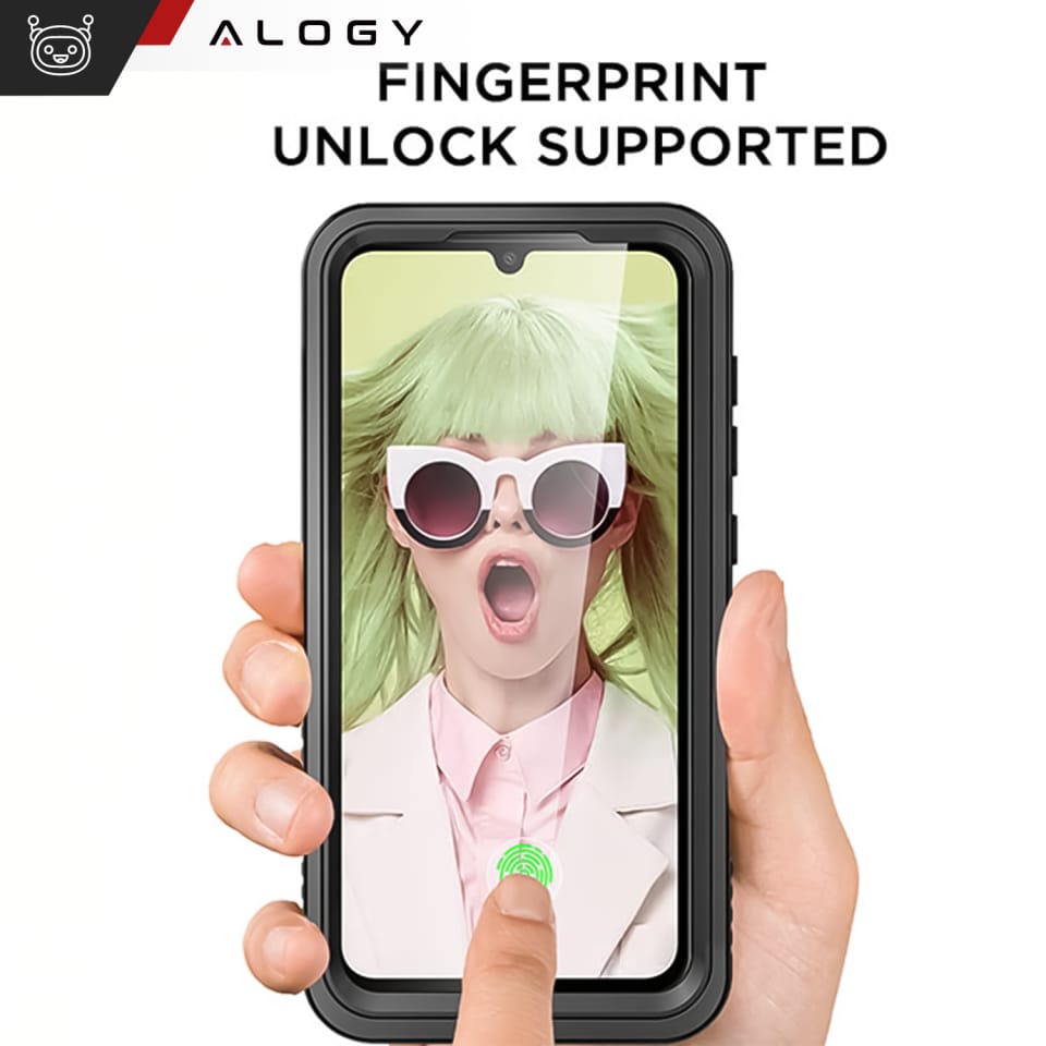 Etui Wodoodporne do Samsung Galaxy S25 Alogy HydroArmor™ IP68 Case z przezroczystym tyłem Pancerna obudowa 360
