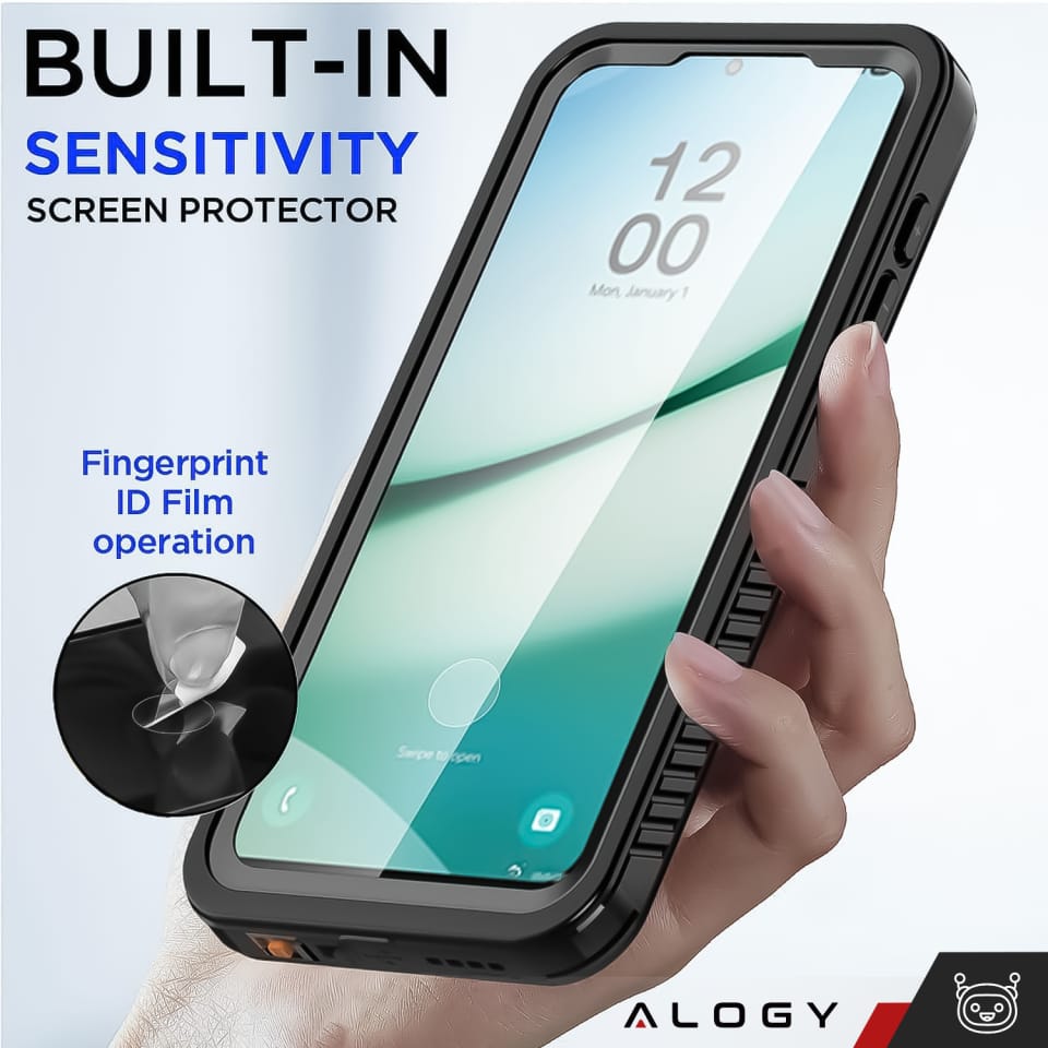 Etui Wodoodporne do Samsung Galaxy S25 Alogy HydroArmor™ IP68 Case z przezroczystym tyłem Pancerna obudowa 360