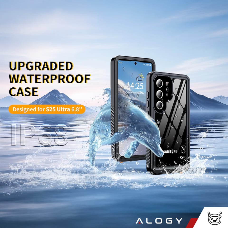 Etui Wodoodporne do Samsung Galaxy S25 Ultra Alogy HydroArmor™ IP68 Case z przezroczystym tyłem Pancerna obudowa 360