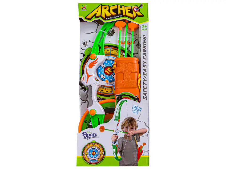 Archery Set, Bow + Accessories, Arrows, Shield