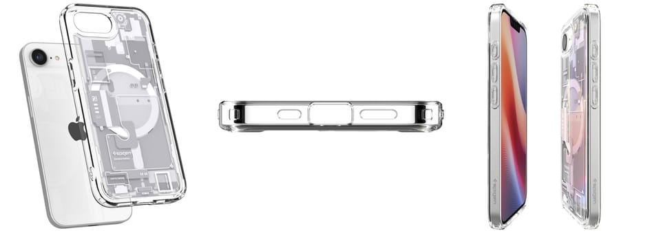Etui Spigen Ultra Hybrid Mag MagSafe do   iPhone 16e zero one biały