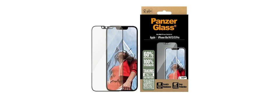 Szkło hartowane PanzerGlass Ultra-Wide   Fit do iPhone 16e/14/13/13 Pro