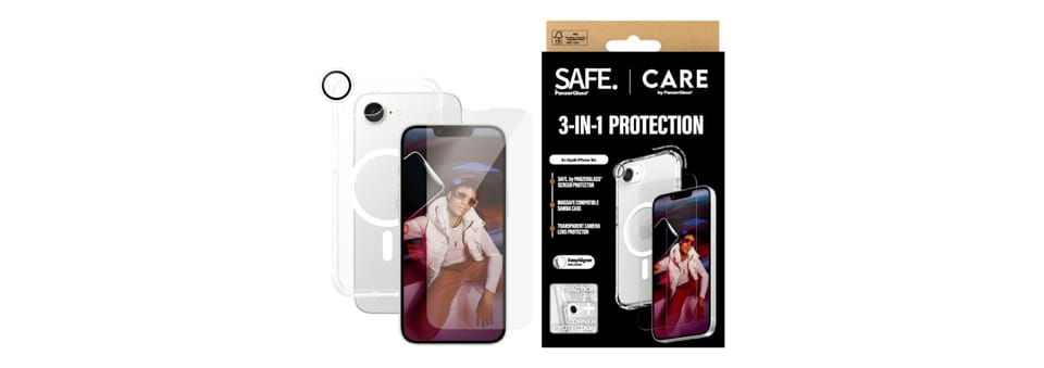 Zestaw ochronny CARE by PanzerGlass      Fashion 3w1 Etui+Szkło+Lens do iPhone 16e