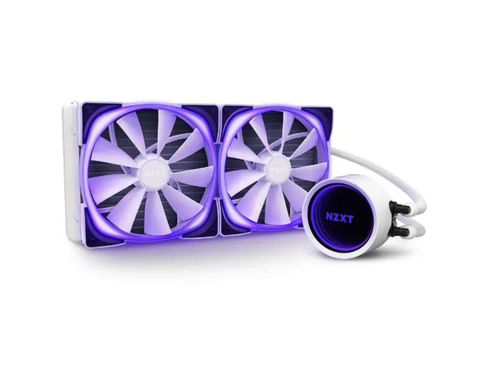 Water Cooling Kraken X63 white 280mm RGB Illuminated Fans & Pump 