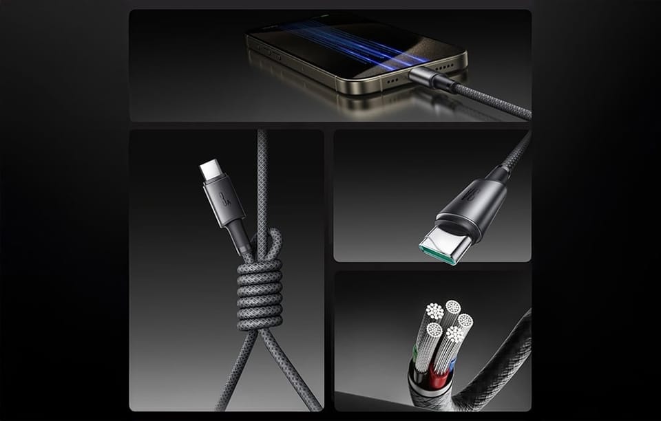 Kabel USB - USB-C Joyroom S-A50 Unlimited 3A  1.2m szary