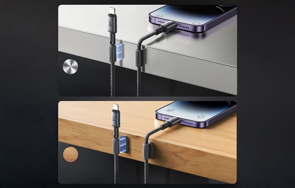 Kabel USB-C Lightning Joyroom 30W, 1.2m szary