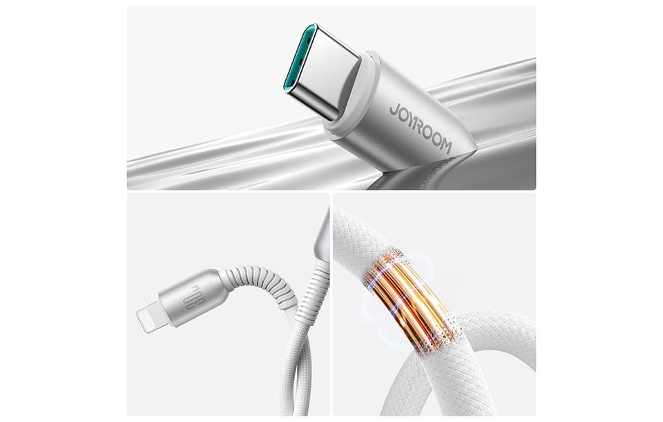 Kabel USB-C Lightning Joyroom S-A51 30W, 1.2m szary