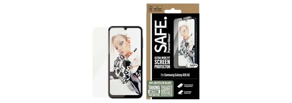 Szkło hartowane SAFE by PanzerGlass       Ultra-Wide Fit do Samsung Galaxy A26 5G