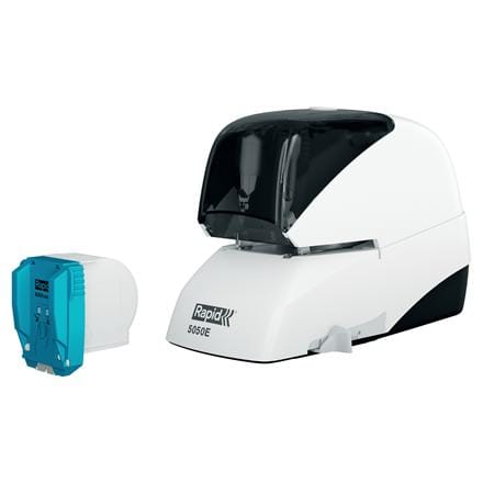 Zszywacz elektryczny Supreme 5050e biało-czarny 50 kartek RAPID 20993212