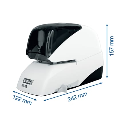 Zszywacz elektryczny Supreme 5050e biało-czarny 50 kartek RAPID 20993212