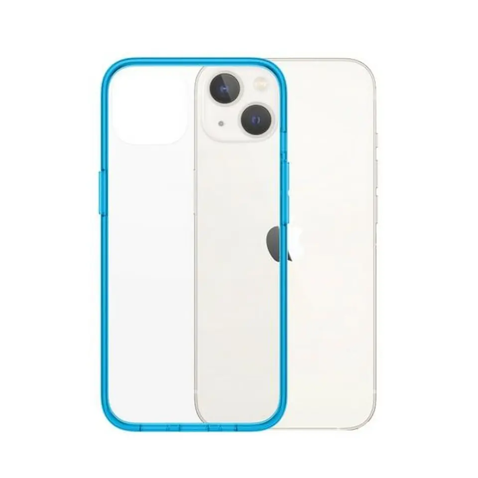 PanzerGlass ClearCase iPhone 13 / 14 /15 6.1" Antibacterial Military grade Bondi Blue 0331