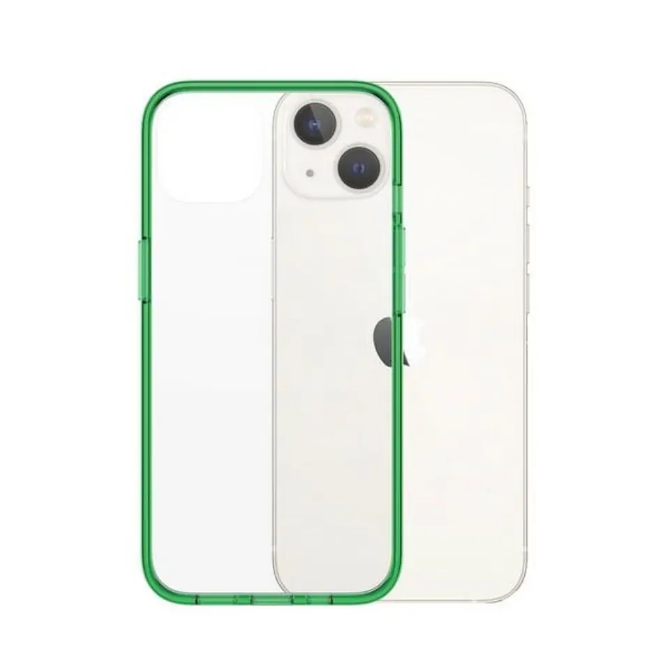 PanzerGlass ClearCase iPhone 13 / 14 /15 6,1" Antibacterial Military grade Lime 0334